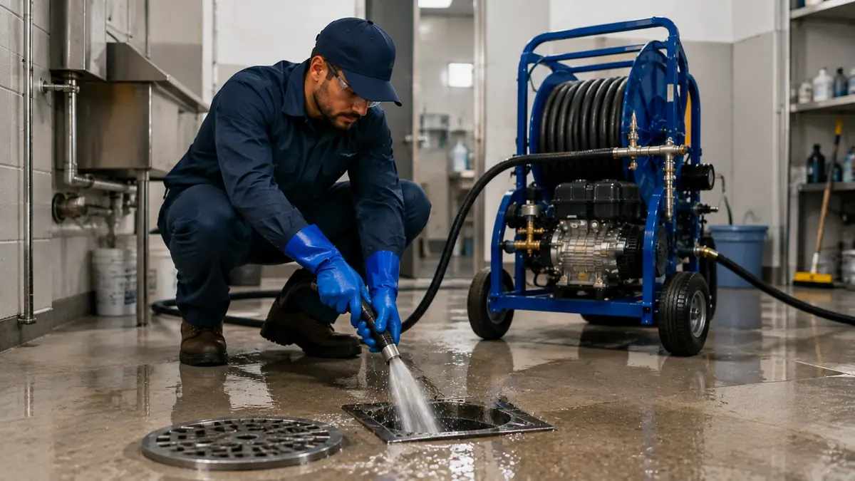 Floor Drain Hydro Jet Cleaning in Santa Margarita