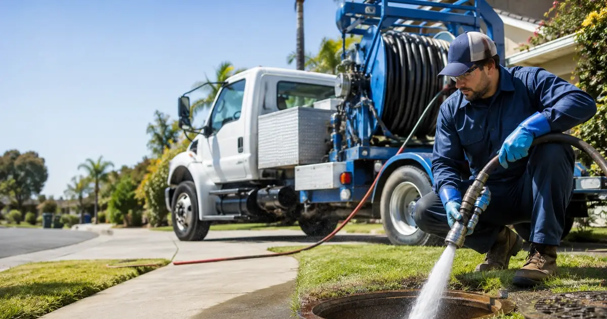 Hydro jet sewer cleaning Santa Margarita