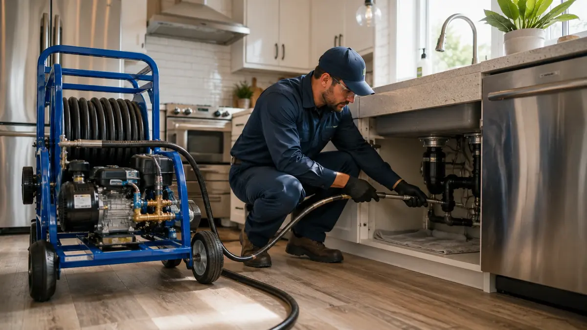 Kitchen Drain Hydro Jetting in Santa Margarita