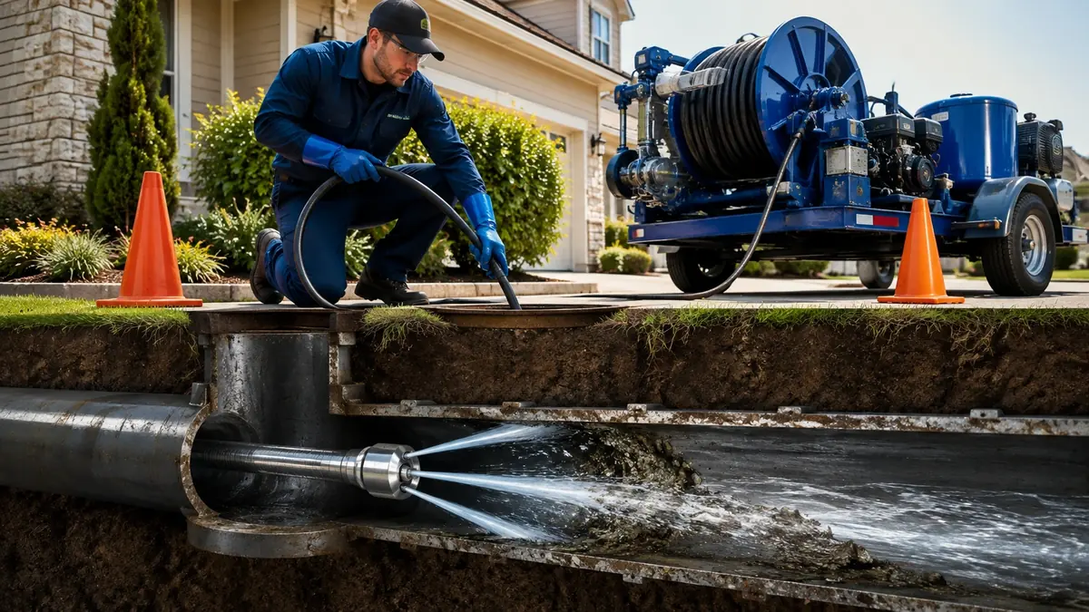 Main Sewer Line Hydro Jet Cleaning in Santa Margarita