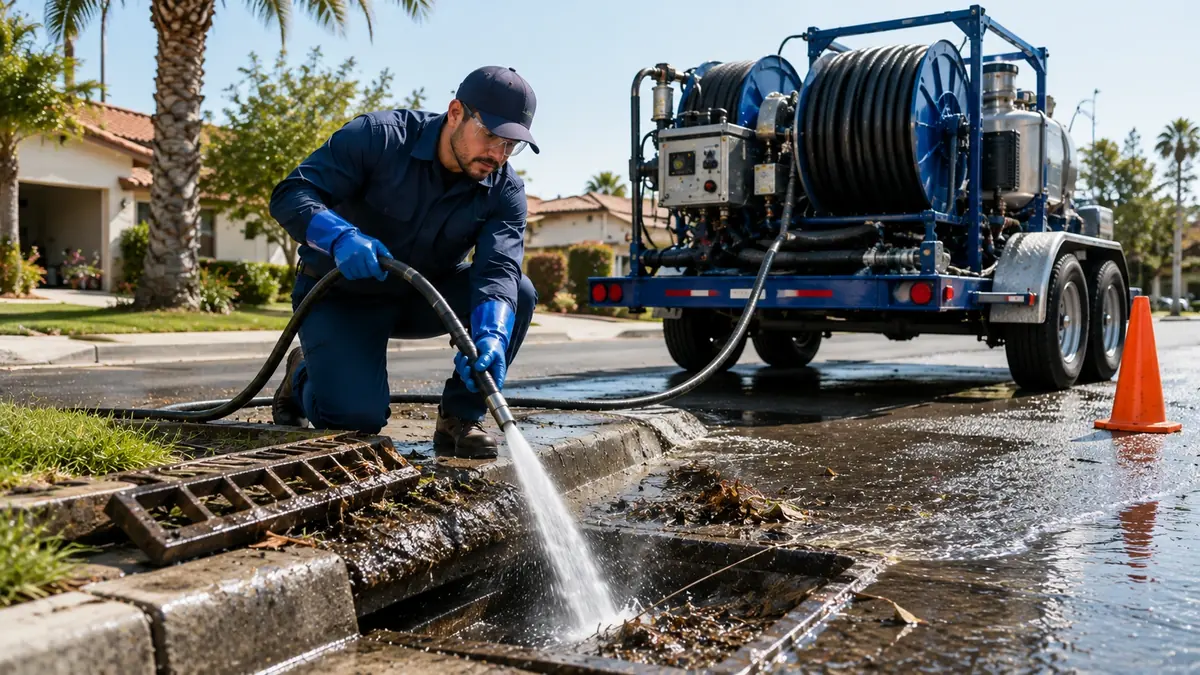 Storm Drain Hydro Jet Cleaning in Santa Margarita