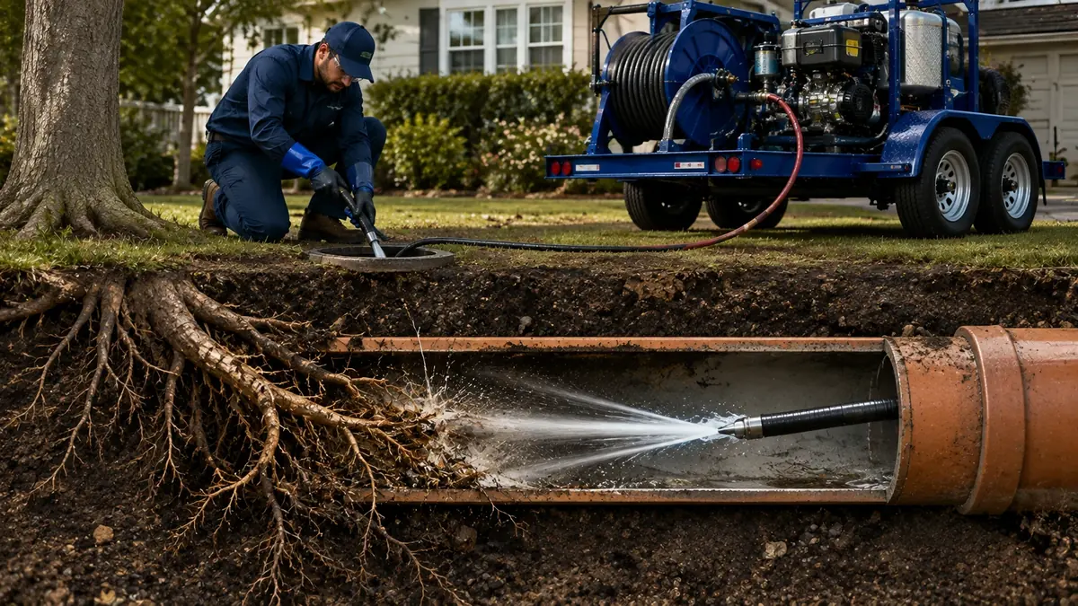 Tree Root Removal with Hydro Jetting in Santa Margarita